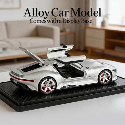 Mercedes-Benz GT Supercar Model with Gull-Wing Doors - Zinc Alloy Collectible, High-Detail Static Display, Perfect Birthday/Christmas Gift for Car Lovers