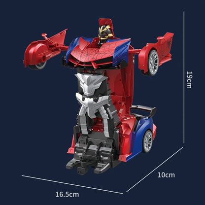 RC Robot Car Toy 1:18 Scale for Kids – One-Button Deformation Remote Control Stunt Car, 360° Rotating Drift, Blue & Red Color Options, Educational Birthday Children's Day Gift for Boys & Girls Ages 3+
