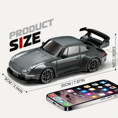 High-Speed Drift RC Car 1:24 Scale S814 – Remote Control Drift Car for Kids & Adults, 360° Spin Stunt Vehicle Toy, Birthday Christmas Gift, Multiple Colors (Grey/Orange/Blue/Green/Purple)