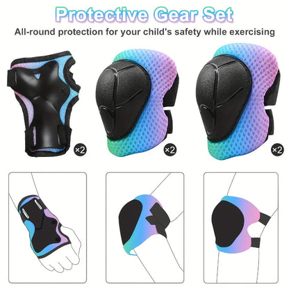 3D Shark Kids Bike Helmet with Knee and Elbow Pads Set – Ultra-Light 230g Adjustable Safety Helmet Ages 5+, 11 Ventilation Holes, Multi-Sport Protective Gear for Boys and Girls | Bike Scooter Roller Skate