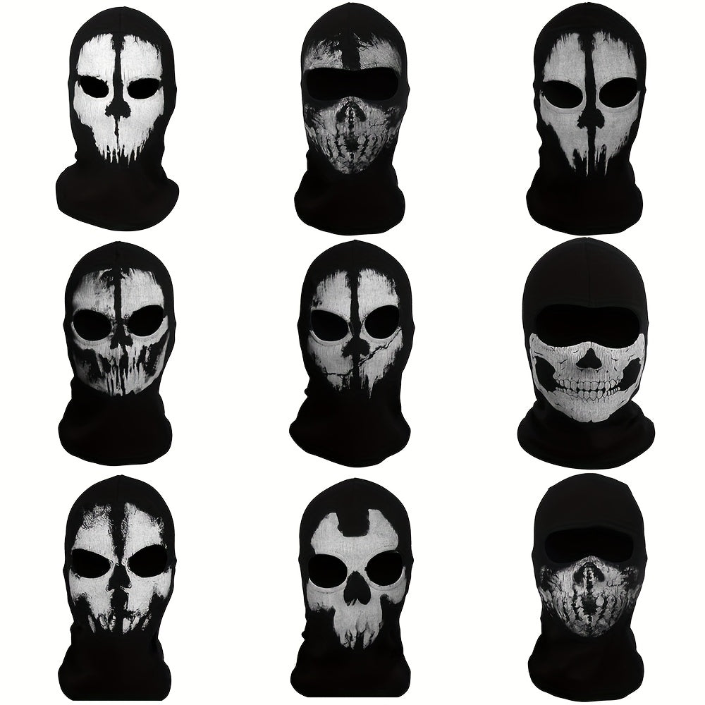 Halloween Outdoor Cycling Mask for Men, Featuring Sun Protection, Wind Resistance, And a Unique, Exaggerated Breathable Design