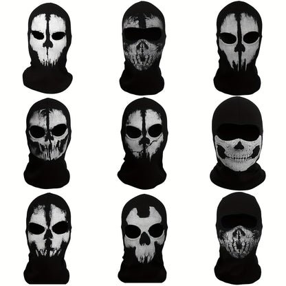 Halloween Outdoor Cycling Mask for Men, Featuring Sun Protection, Wind Resistance, And a Unique, Exaggerated Breathable Design