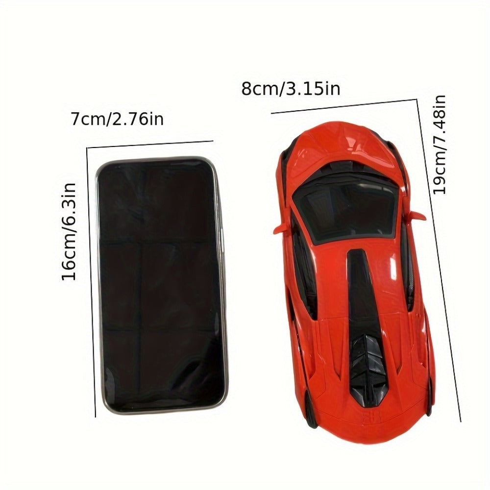 1:24 High-Speed Drift RC Car with LED Lights – 4-Channel Simulation Model Remote Control Car Toy, Green Blue Black Red Black Color Options, Birthday Christmas Halloween Gift for Boys & Girls