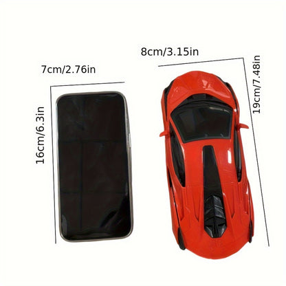 1:24 High-Speed Drift RC Car with LED Lights – 4-Channel Simulation Model Remote Control Car Toy, Green Blue Black Red Black Color Options, Birthday Christmas Halloween Gift for Boys & Girls