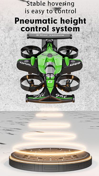 2-in-1 Mini RC Car and Drone Combo – Dual Mode Switch, One-Touch Takeoff, Stable Hover, Racing Mode, Headless Mode, 360° Aerial Flips, Fun RC Toy Gift for Kids Boys Girls Birthday Christmas