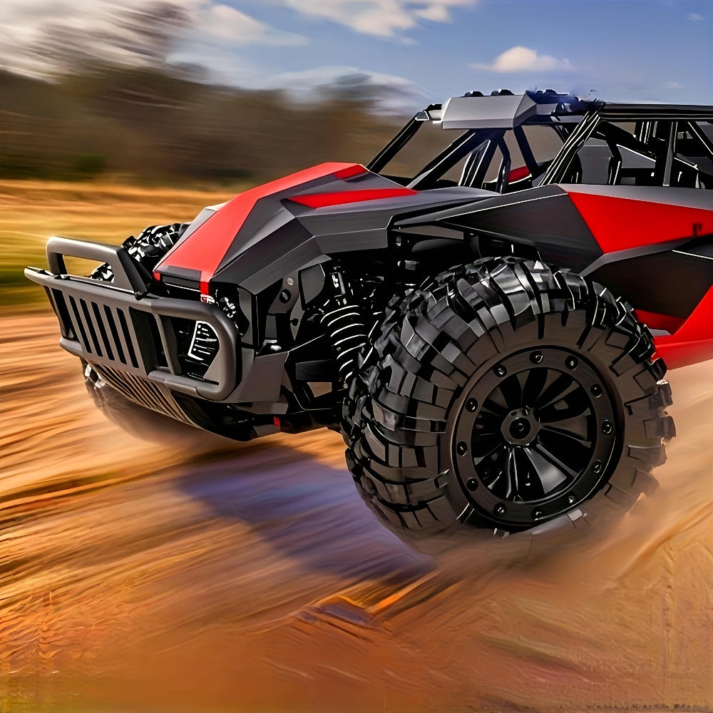 RC Off-Road Car with LED Lights for Kids – High Speed All-Terrain Remote Control Buggy & Off-Road Vehicle, Colorful Light-Up RC Truck for Boys & Girls, Best Birthday Gift