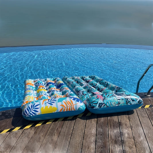 2-Pack Inflatable Pool Float Lounge - Floaties Rafts for Adults Floating Lounger Suntanning Floats Cool Water Floaty Swimming Lake Beach Party Toys, Give Two Cup Holders As A Gift