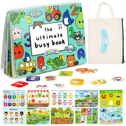 Preschool Learning Activities, 50 Pages, Tracing Books for Kids Kindergarten Workbooks, Practice Busy Book Educational Toys Birthday Christmas Gifts for Boys Girls