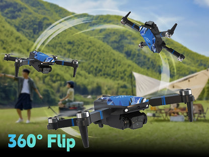 270° Obstacle Avoidance Drone with 2.8" LCD Screen & Dual Cameras – Brushless Motor, Foldable RC Quadcopter for Beginners Adults, Altitude Hold, 3D Flips, Headless Mode, One-Key Takeoff Landing
