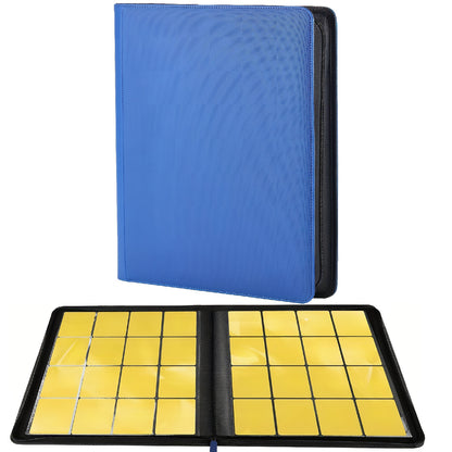Large-capacity Multi-pocket Trading Card Binder, 16-pocket Double-sided Ringless Card Binder Album Folder - Premium Side-loading Zipper Binder, Suitable For Trading Cards, TCG, Sports, And Game Trading Cards - Provides Ample Space To Keep All