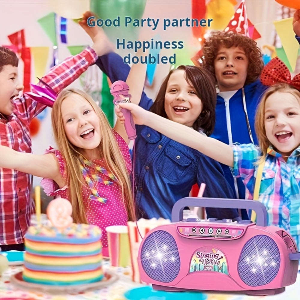 A Fantastic Light-Up Singing Toy for Kids Featuring a Microphone, Perfect for Birthdays And Holidays. This All-In-One Music Machine Is Ideal for Boys And Girls Aged 3 to 7