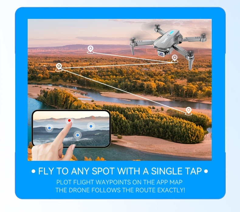[HD Camera Drone] Tongli Upgraded Quadcopter Drone, Built-In HD Camera, Foldable Design, 3D Flips, USB-C Charging, Free Storage Bag Included, Beginner-Friendly, Aerial Photography Drone, Camera Drone For Vlogging, Outdoor Drone, Remote Control Drone