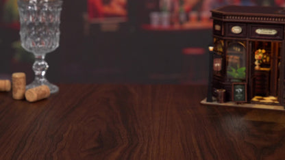 Wooden 3D Miniature Book Nook Puzzle Kit, Bookend Bookshelf Decoration Dollhouse For Teens Adults, Creative Handmade Craft Project, Unique Gift For Hobbyists Home Decor, Birthday Gift For Family And Friends