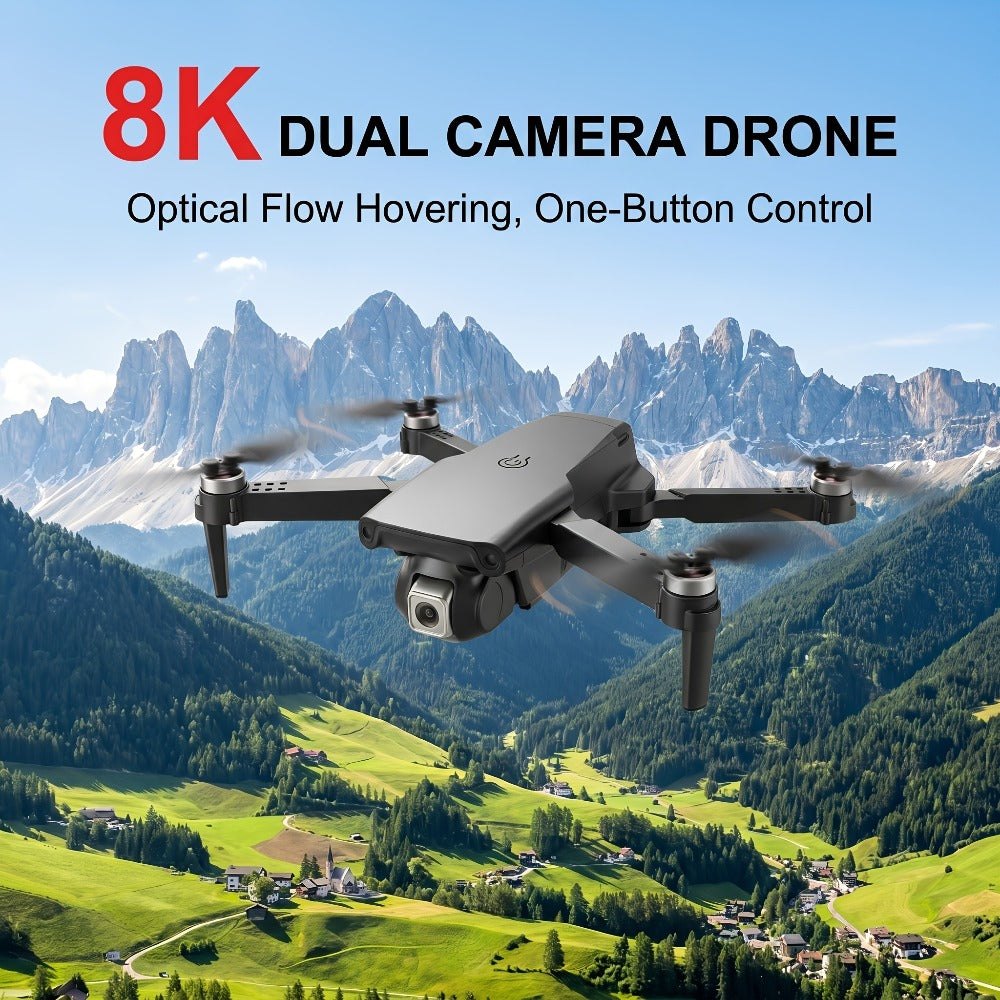 8K Brushless Motor Drone with Obstacle Avoidance – 2026 Upgraded Foldable Quadcopter for Beginners Adults, 2 Batteries, One-Button Return, USB Charging, Repair Tools Included, Great Gift