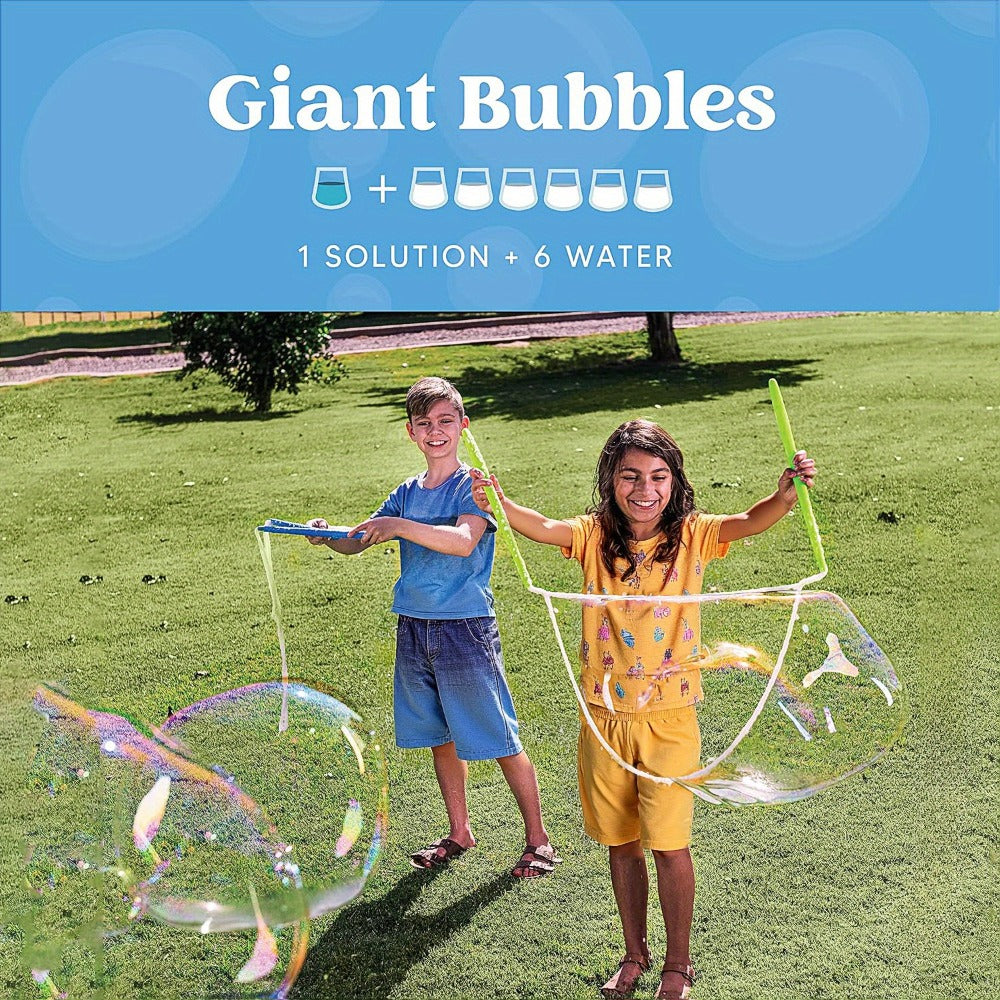 SYNCFUN 2 Bottles Bubbles Refill Solutions 64oz, Bubble Concentrated Solution Suitable for Bubble Machines, Blowers, Wands, Blowers, Easter Party Packs, Party Activities, Suitable for Parks, Weddings