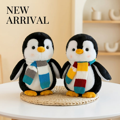 Cute Scarf Penguin Plush Toy, Soft Penguin Plush Toy, Desktop Sofa Doll, Birthday Valentine'S Day Thanksgiving Christmas Gift, 1pc