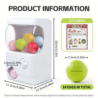 Gashapon machine + 14 empty eggs