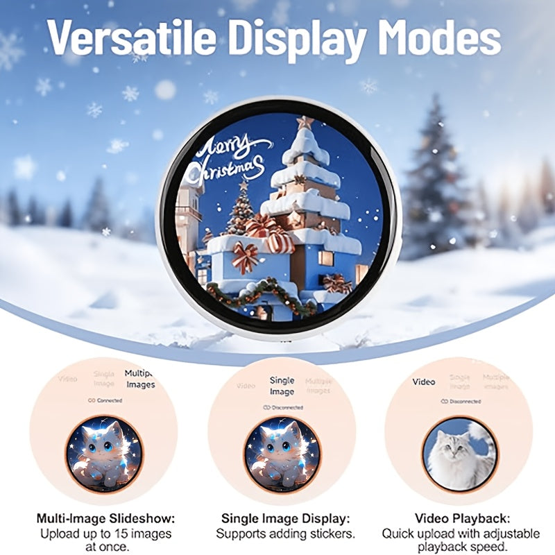 2026 New Electronic Badge with Display, Dynamic Touch, High Frame Rate, 600mAh Battery Life, 6.0 Bluetooth, USB Magnetic Charging, Anime Brooch & Digital Badge Compatible with Anime Fans to Wear On Occasions, Cosplay And Concerts