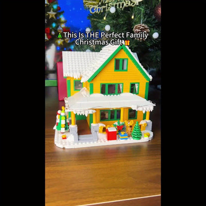 Christmas Story Building Blocks Set 1146 Pcs – Classic Movie-Style Christmas House Model with LED Lights & Character Figures, Holiday Display Decoration, Family Gift for Adults & Kids
