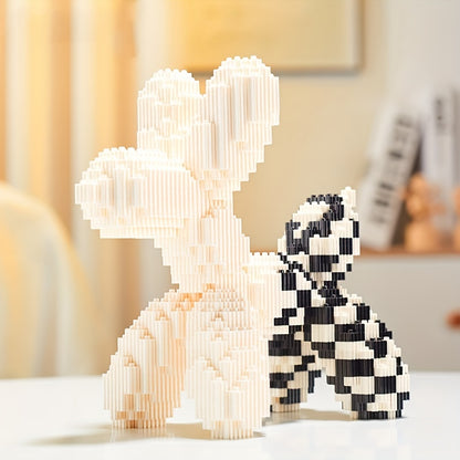 Creative Balloon Dog Building Blocks Set - Interlocking Building Blocks, Home Decor, Great for Holiday Gifts