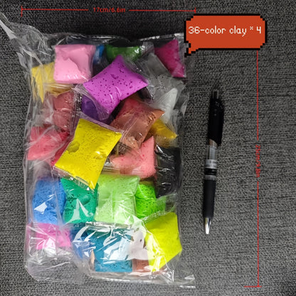 [120/150pcs Ultra-Light Clay Deluxe Set]36 Boxes + 114 Bags In Abundant Combination, 36 Vivid Metallic Shades for Free Mix & Match! Easy to Mold, Quick to Dry And Shape Well. Perfect for DIY Art Projects, Funny Clay Figure Making