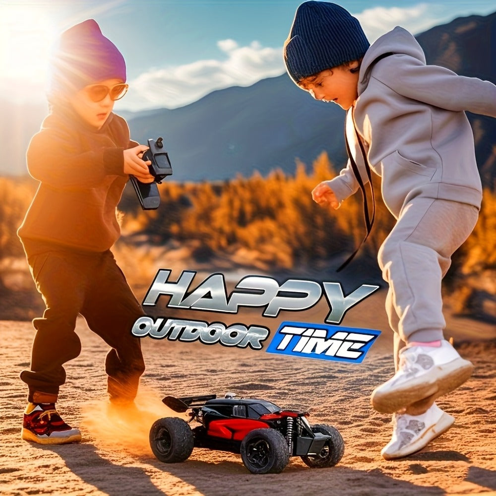 RC Off-Road Car with LED Lights for Kids – High Speed All-Terrain Remote Control Buggy & Off-Road Vehicle, Colorful Light-Up RC Truck for Boys & Girls, Best Birthday Gift