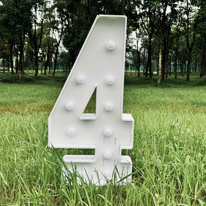 Warm White 73cm / 28.7 INCH - Illuminated Number 1 Balloon Frame - Paper PS Foam Board, Perfect for Birthday & Anniversary Parties,Graduation Decorations, Back to School of 2026
