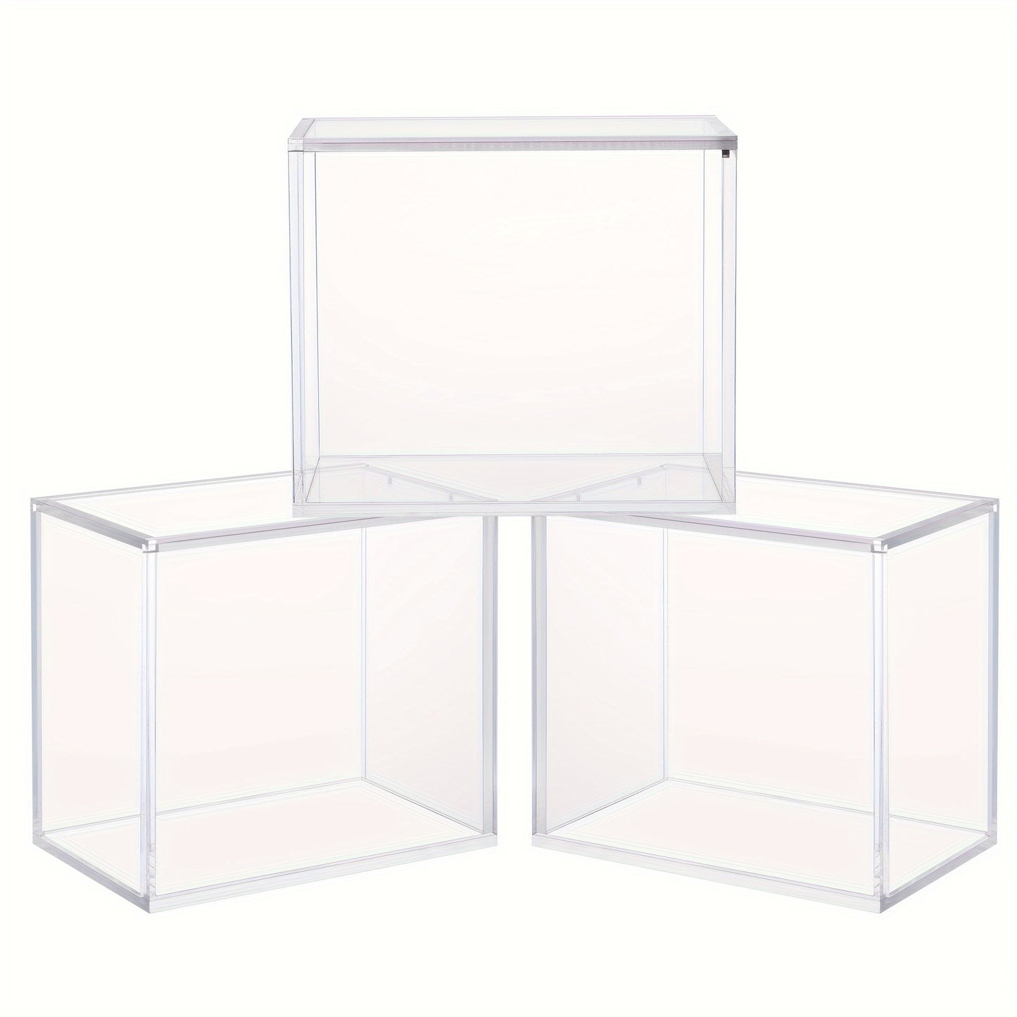 3/4/6pcs Magnetic Booster Box Acrylic Display Case 5.8"Lx3.5"Dx5.3"H (NOT For ETB) Thick Protective Acrylic Case Storage Box For Card Collector