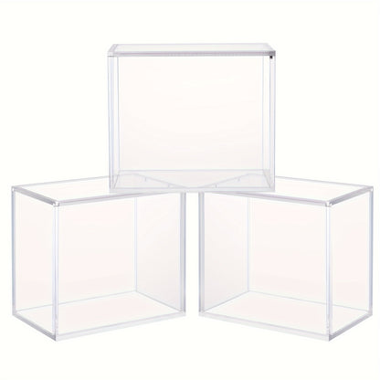 3/4/6pcs Magnetic Booster Box Acrylic Display Case 5.8"Lx3.5"Dx5.3"H (NOT For ETB) Thick Protective Acrylic Case Storage Box For Card Collector