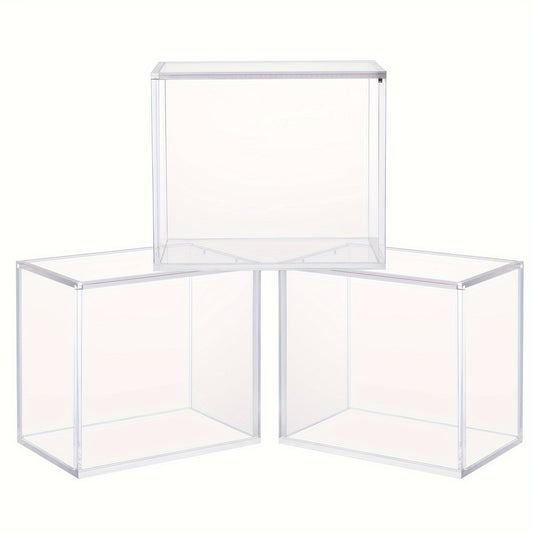 3/4/6pcs Magnetic Booster Box Acrylic Display Case 5.8"Lx3.5"Dx5.3"H (NOT For ETB) Thick Protective Acrylic Case Storage Box For Card Collector