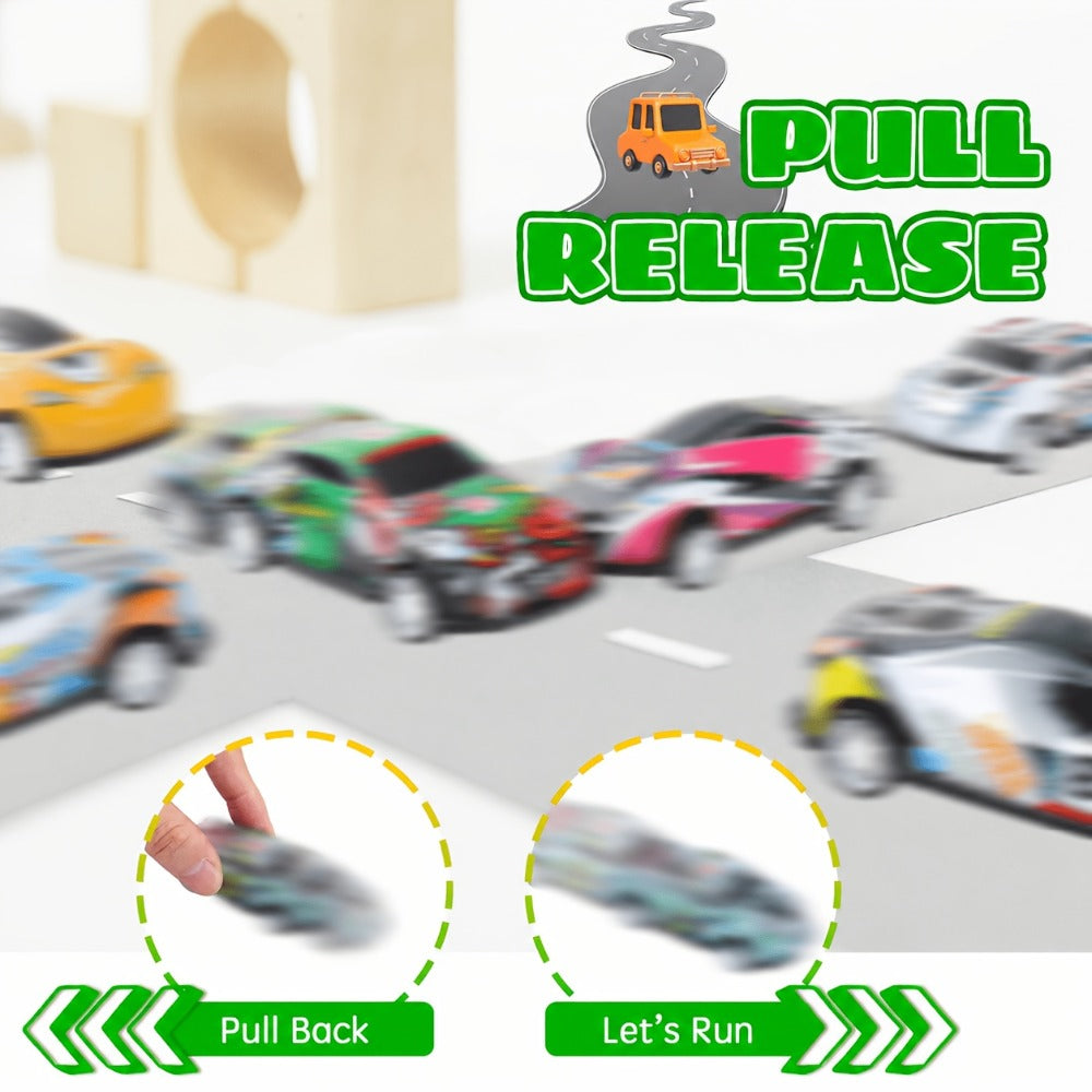 Pull Back Cars Bulk 72 Pack – Mini Race Cars for Kids, Birthday Party Favors, Goodie Bag Fillers, Classroom Prizes, School Rewards & Easter Basket Stuffers (Random Colors)