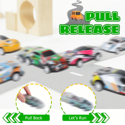 Pull Back Cars Bulk 72 Pack – Mini Race Cars for Kids, Birthday Party Favors, Goodie Bag Fillers, Classroom Prizes, School Rewards & Easter Basket Stuffers (Random Colors)