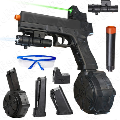 High-Power Electric Gel Blaster Auto Shooting Toy – Rechargeable, Long Battery Life, ABS Portable Build, Outdoor Indoor Team Battle Game for Ages 12+, Halloween Christmas Birthday Party Gift