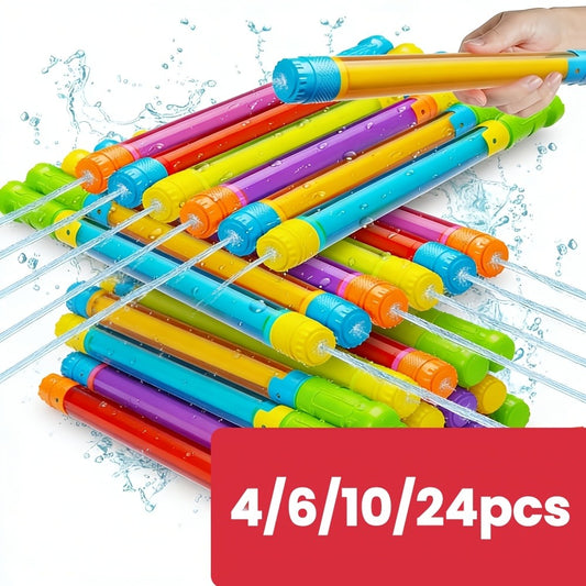 [|Summer Carnival] 4/6/10/24pcs Water Gun Set, Children's Water Guns, Suitable for Summer Pools, Beaches, and Outdoor Water Play, Perfect as a Party Gift