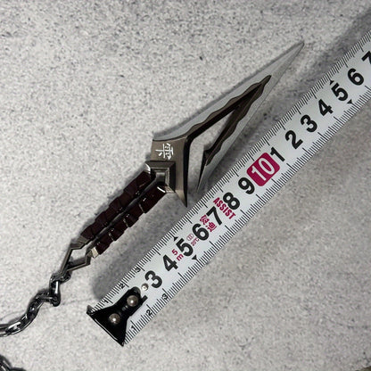 14cm 5.5inch Ninja Kunai Katana Action Figure Metal Small Sword Syuriken Anime Cosplay Prop Safe no Sharp Ninja Star Knife Real Size Japanese Katana Original Samurai Sabre Gift
