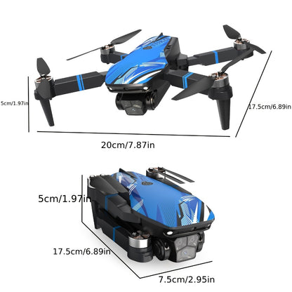 270° Obstacle Avoidance Drone with 2.8" LCD Screen & Dual Cameras – Brushless Motor, Foldable RC Quadcopter for Beginners Adults, Altitude Hold, 3D Flips, Headless Mode, One-Key Takeoff Landing