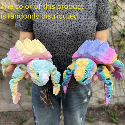 Articulated Crocodile & Turtle 3D Printed Figure – Large Flexible Movable Joints Poseable Animal Collectible, 8 Styles Random Color, Desk Decor Unique Gift for Kids Teens Adults Collectors
