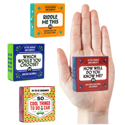 Chronicle Books After Dinner Amusements: How Well Do You Know Me?: 50 Questions For Family And Friends Family Friendly Conversation Starter Card Game, Portable Camping And Holiday Games