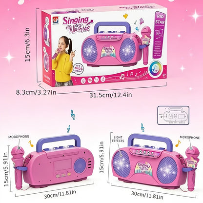 A Fantastic Light-Up Singing Toy for Kids Featuring a Microphone, Perfect for Birthdays And Holidays. This All-In-One Music Machine Is Ideal for Boys And Girls Aged 3 to 7