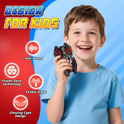 2 Packs Walkie Talkies for Kids, Spider 2-Way Radio Toys for 3 4 5 6 7 8 9 10 11 12 Boys Girls Valentine's Day Easter Back to School Halloween Christmas Birthday Thanksgiving Parent-Child Activities Gifts