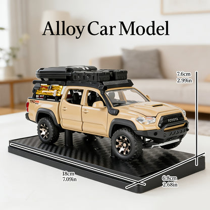 [Perfect Holiday Gift] 1:32 For TOYOTA Off-Road Zinc Alloy Static Display Model Car - High-Detailed Replica With Openable Doors, Collectible Desktop Ornament For Home Decor, Perfect Birthday & Holiday Gift For Model Car Enthusiasts
