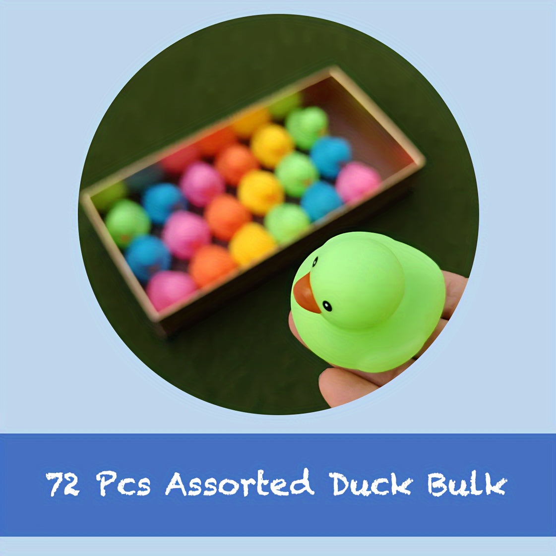 Rubber Ducks Bulk 72 Pack Assorted Colorful Mini Rubber Duck Bath Toys for Kids – Pool Party Favors, Birthday Goodie Bags, Bathroom Decor, Holiday Craft Supplies