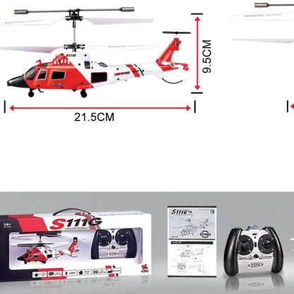 SYMA Coast Guard Rescue Helicopter RC Flight Infrared 3CH Gyro Marine Aircraft Model S111G