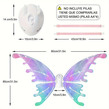 Fairy Wings LED Butterfly Wings, USB Rechargeable LED Fairy Wings
