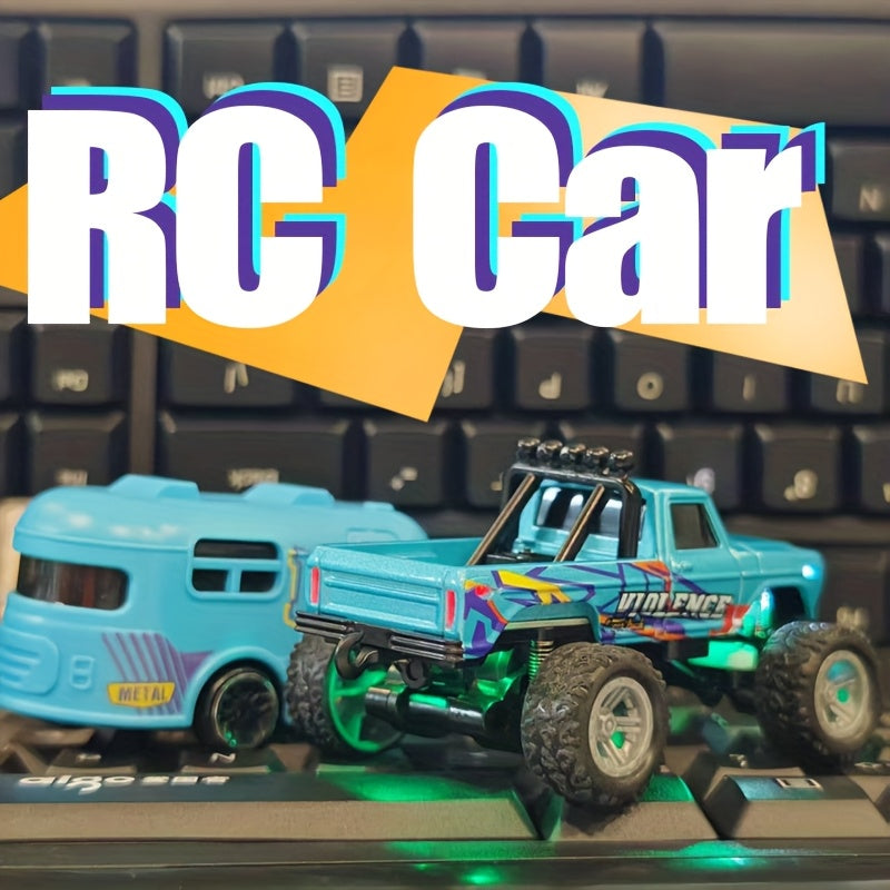Remote-Controlled Car Toy with Alloy Body & Shock-Absorbing Chassis - Off-Road Vehicle Suitable for Boys, Outdoor/Indoor Racing, - ( Metal Frame) - Christmas/New Year Gift, Speed Races & Coordination Training