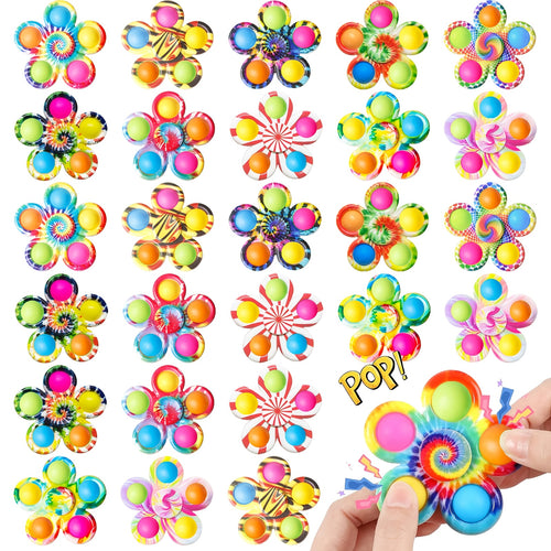 [32 Pack Fidget Spinners] FRSHALOUIS Sensory Fidget Spinner Toys - 32 Pack of Press Sensory Fidget Spinners for Children And Adults, Anxiety Relief Toys, Party Favors for Boys And Girls, Birthday And Christmas Goodie Bag Fillers, Classroom Rewards
