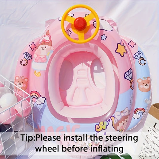 1 Pack Cartoon Inflatable Pool Floats | Fun Water Toys & Beach Floaties, Summer Vacation Accessories, Great Gift for Swimming