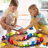 Magnetic Educational Alphabet Train with Cards