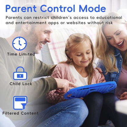 Veidoo Tablet, 7-Inch Android Device, 2GB + 32GB Storage, Wifi Connectivity, IPS Display, Parental Controls, Educational Games, Learning Tablet for Young Children