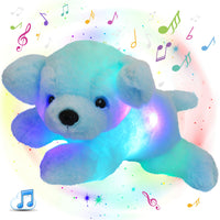 Light Up Music Blue Puppy